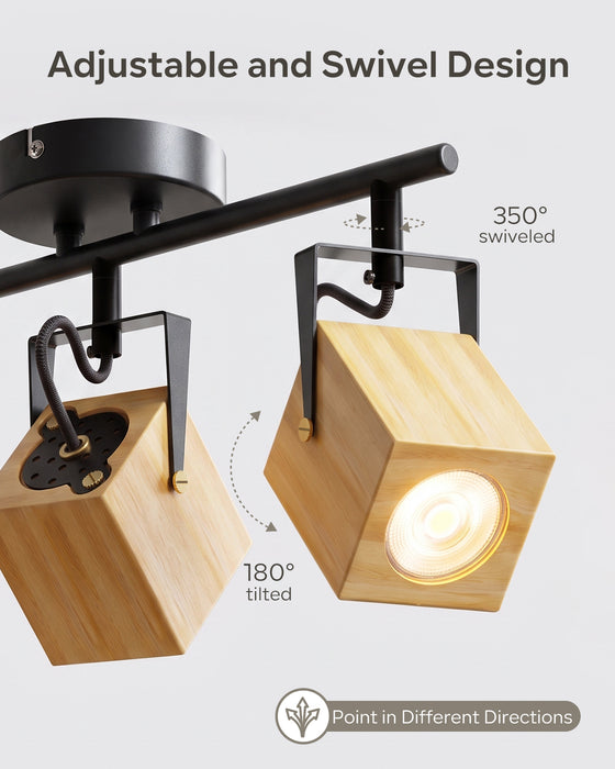 LVWIT Faretti LED Soffitto GU10 Orientabili Nero,Faretto Interno 3 Luci Soggiorno e Cucina [Classe di efficienza energetica A]