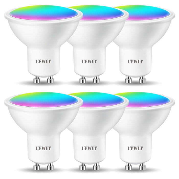 GU10 Ampoule Intelligentes WIFI LED, 350Lm