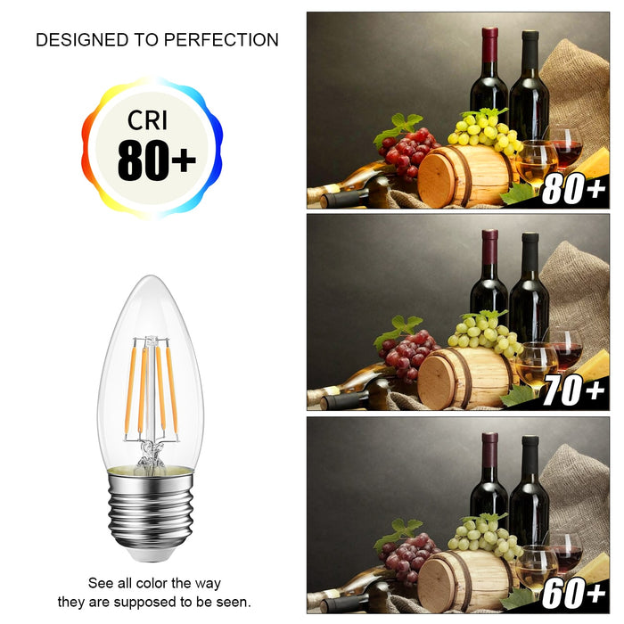 E26 LED Light Bulbs, 420Lm B11