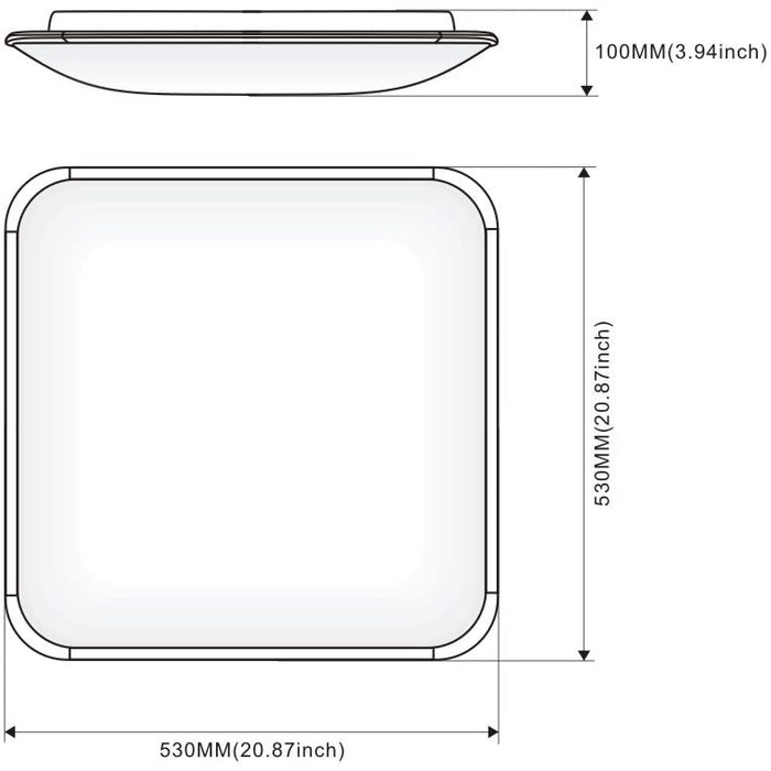 3200Lm LED Lámpara de Techo LEDs LVWIT