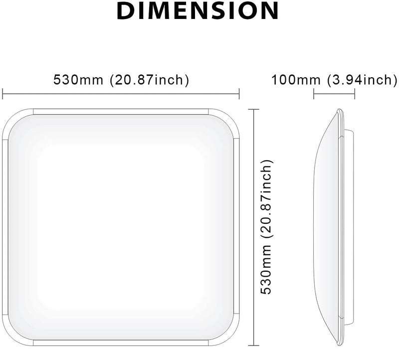 4400Lm LED Ceiling Lights LVWIT