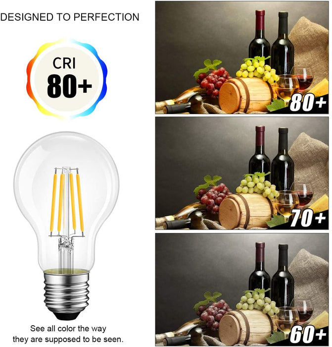 E26 LED Light Bulbs, 800Lm A19