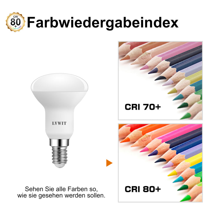 E14 LED Reflektor Glühbirnen, R50 470Lm 6500K