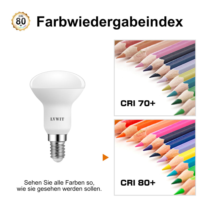 E14 LED Reflektor Glühbirnen, R50 470Lm 2700K