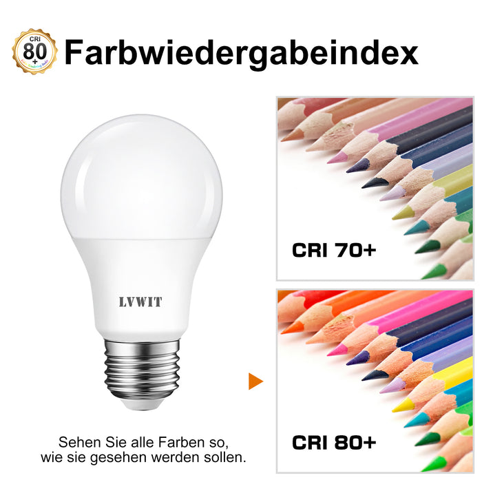 E27 LED Glühbirnen, 806 Lm A60 2700K