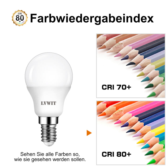 E14 LED Glühbirnen, P45 470LM 6500K