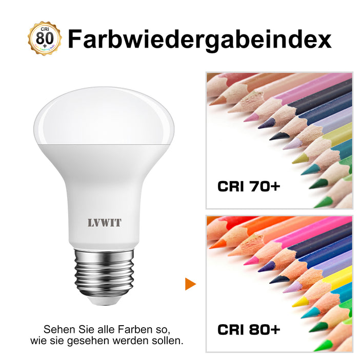 E27 LED Reflektor Glühbirnen, R63 806Lm 6500K