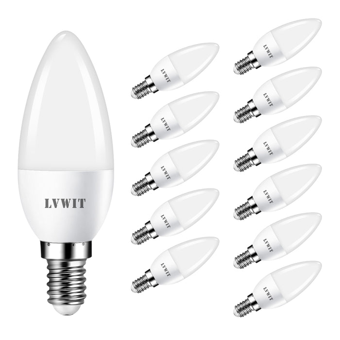 E14 Kerzenlampen, C37 470Lm 12er Pack