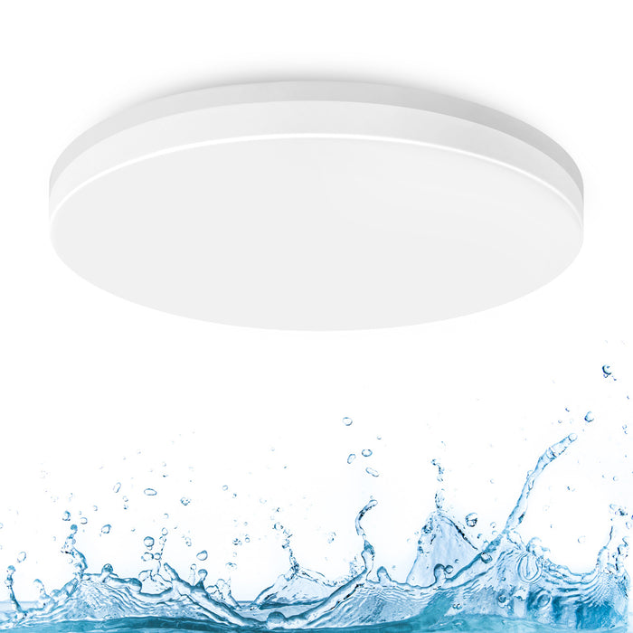 LVWIT Plafonnier LED Rond 24W 2400LM 4000K Blanc Neutre Ø330mm*50mm