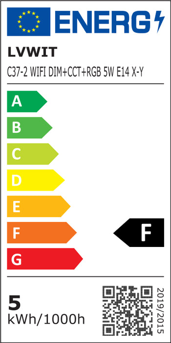 E14 Smart Candle Bulbs, C37 470Lm