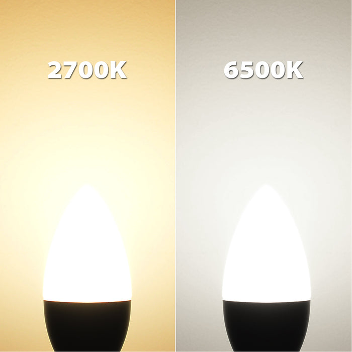 E14 Kerzenlampen, C37 470Lm 6er Pack