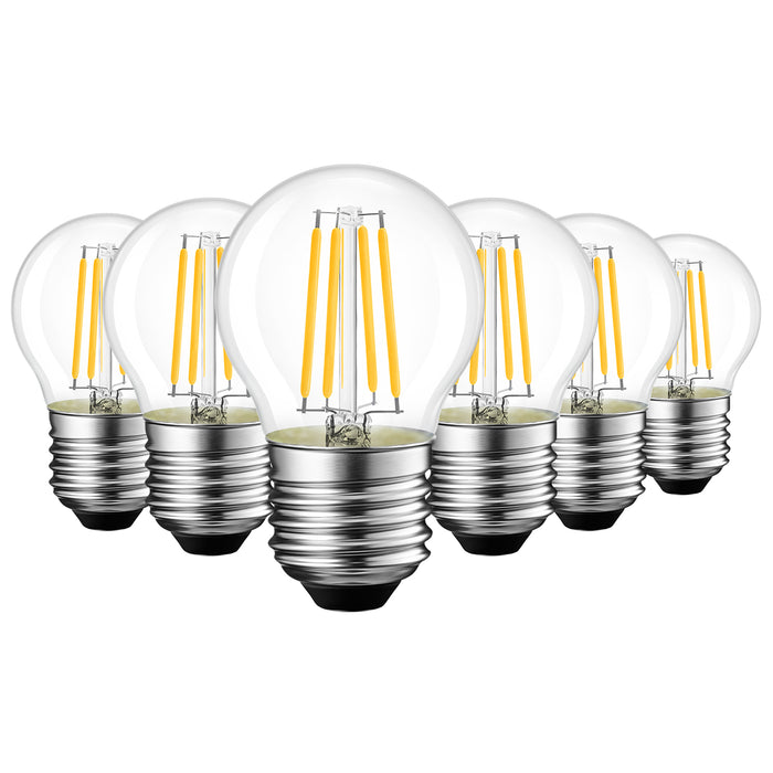 LVWIT 7W E27 lBulb,Vintage G45 Golfball Mini Bulb 75W Equivalent,1055LM,2700K