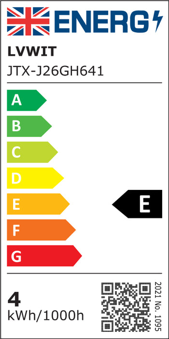 E27 LED Filament Bulb, A60 470Lm