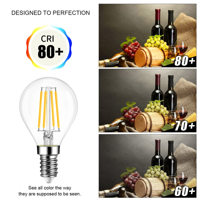 E12 LED Globe Bulbs, 420Lm G14