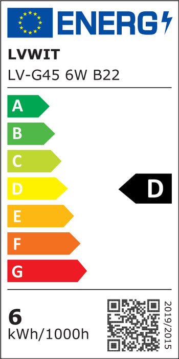 B22 LED Filament Bulb, G45 470Lm&806Lm 2700K